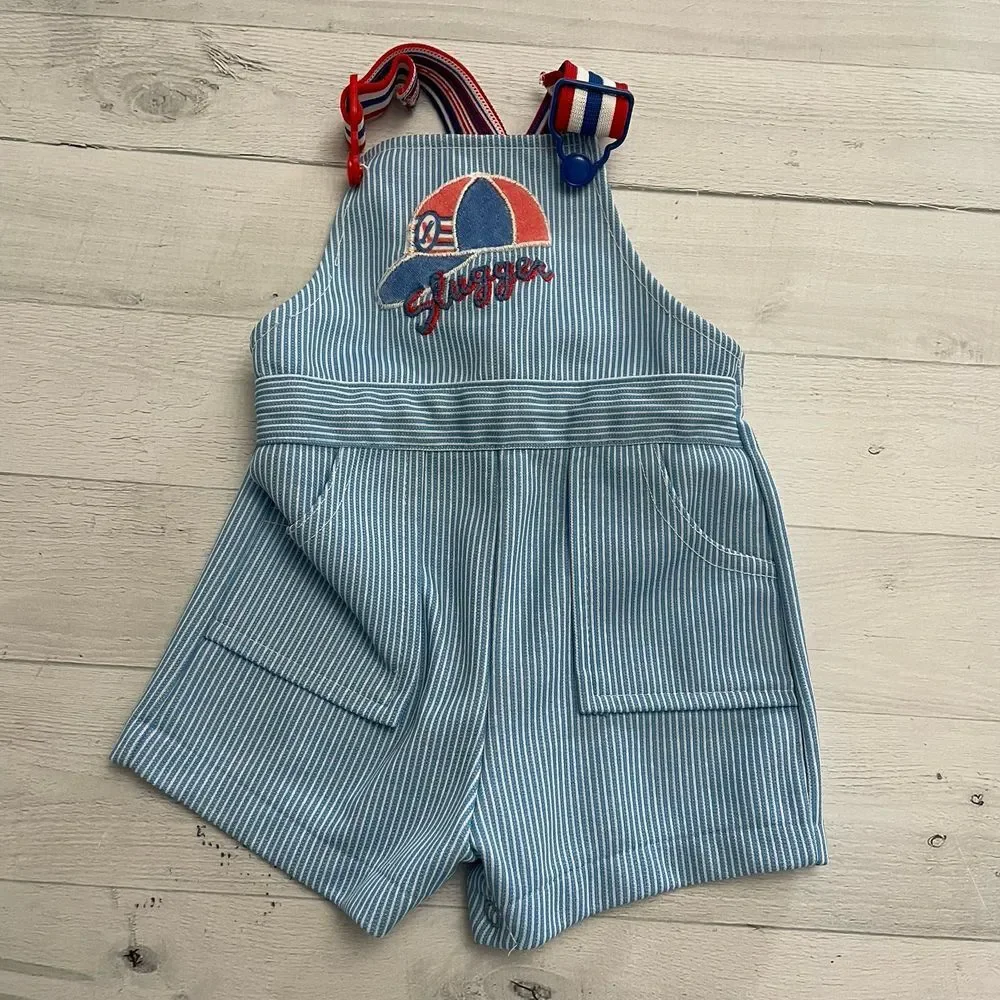Vintage carters baby baseball slugger overalls 18‎ months